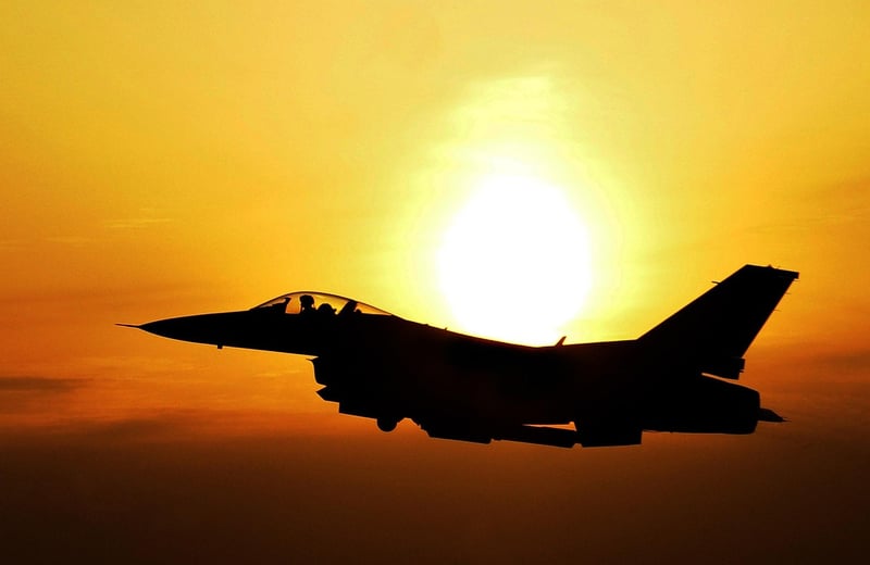 Silhouette of a man at sunrise
